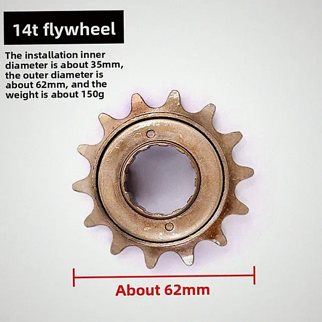 12T/14T Teeth Single Speed Freewheel Flywheel Sprocket Large Diameter Bike Bicyc