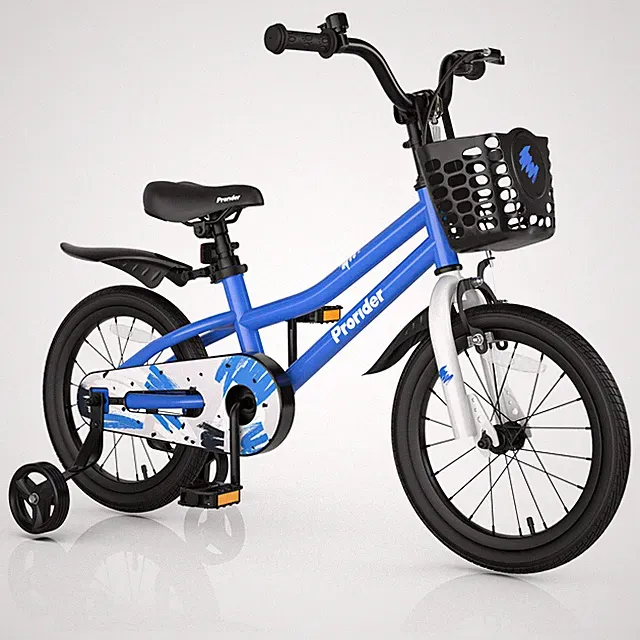 16" Kid’s Bike w/Removable Training Wheels & Basket for 4-7 Years Old Blue