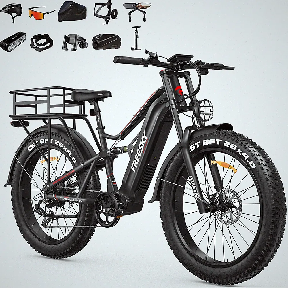 3500W Electric Bike BAFANG Motor 48V 35A LG Cells 26" Ebike 38MPH 140Miles KITS