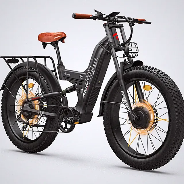 4000W Dual Motor Electric Bike 120 miles Range LG Battery 40MPH for Adults