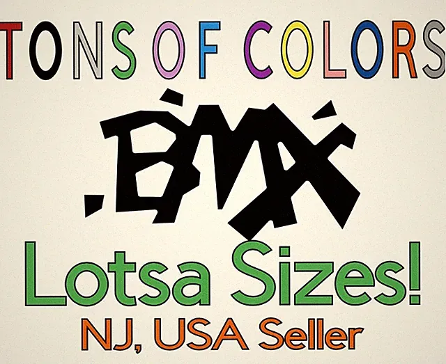 Custom BMX Die Cut Vinyl Decal Windows Toolbox Car Bikes Dirt Jump Flatland Free